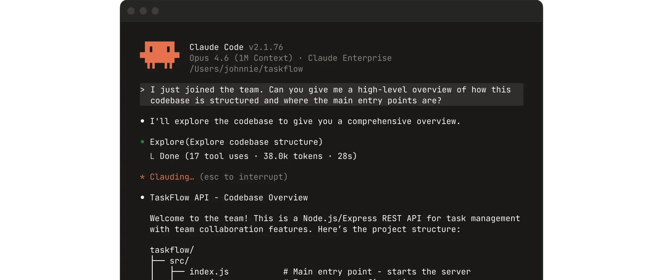 Claude Code in Terminal